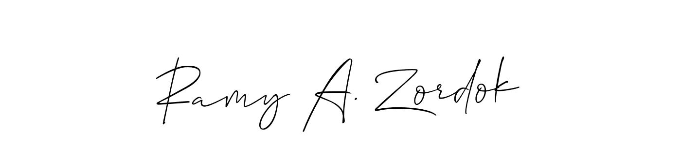 See photos of Ramy A. Zordok official signature by Spectra . Check more albums & portfolios. Read reviews & check more about Allison_Script font. Ramy A. Zordok signature style 2 images and pictures png