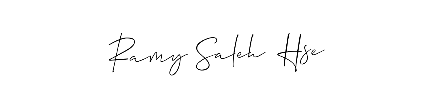 Also we have Ramy Saleh  Hse name is the best signature style. Create professional handwritten signature collection using Allison_Script autograph style. Ramy Saleh  Hse signature style 2 images and pictures png