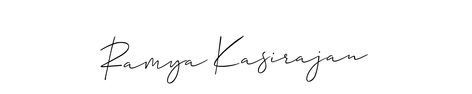 You can use this online signature creator to create a handwritten signature for the name Ramya Kasirajan. This is the best online autograph maker. Ramya Kasirajan signature style 2 images and pictures png