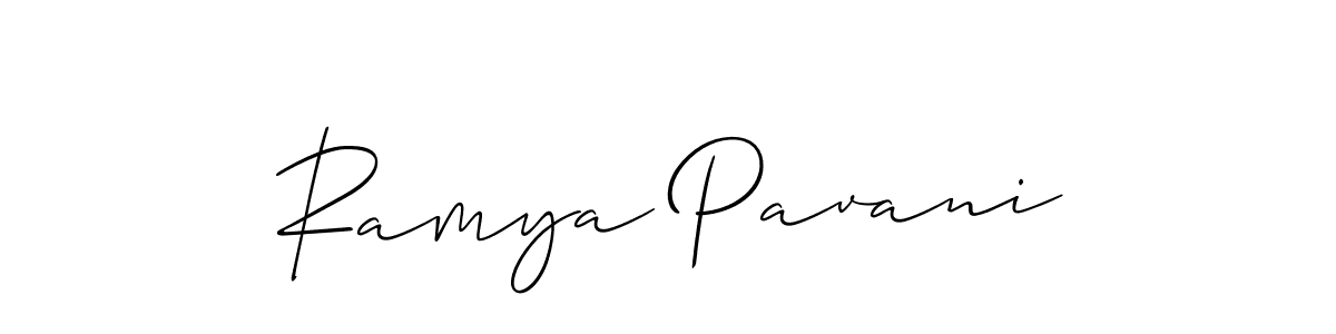 You can use this online signature creator to create a handwritten signature for the name Ramya Pavani. This is the best online autograph maker. Ramya Pavani signature style 2 images and pictures png