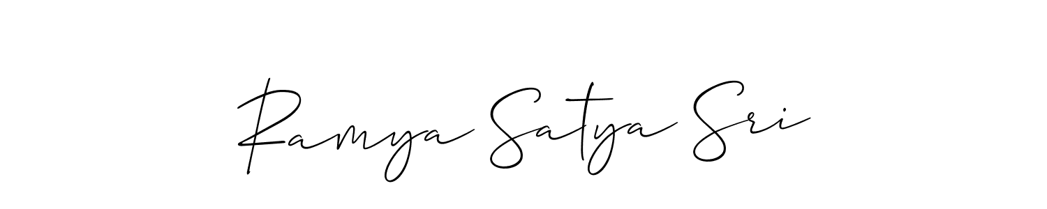 Make a beautiful signature design for name Ramya Satya Sri. Use this online signature maker to create a handwritten signature for free. Ramya Satya Sri signature style 2 images and pictures png