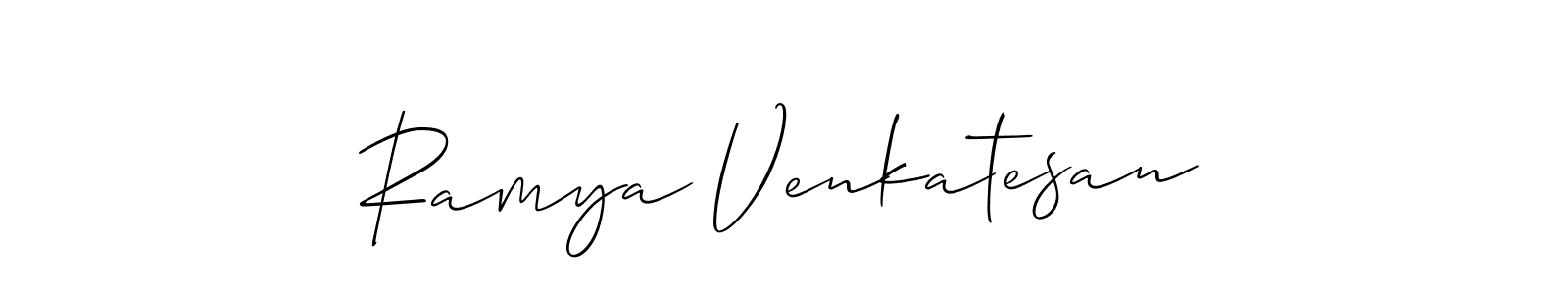 Make a beautiful signature design for name Ramya Venkatesan. Use this online signature maker to create a handwritten signature for free. Ramya Venkatesan signature style 2 images and pictures png