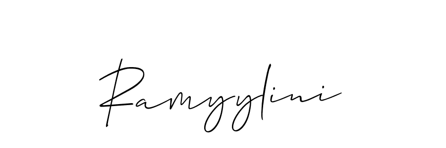 It looks lik you need a new signature style for name Ramyylini. Design unique handwritten (Allison_Script) signature with our free signature maker in just a few clicks. Ramyylini signature style 2 images and pictures png