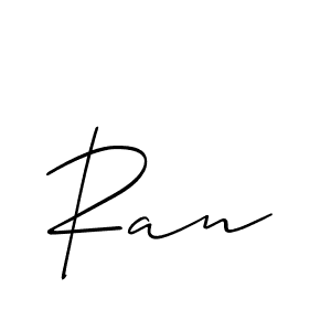 if you are searching for the best signature style for your name Ran. so please give up your signature search. here we have designed multiple signature styles  using Allison_Script. Ran signature style 2 images and pictures png