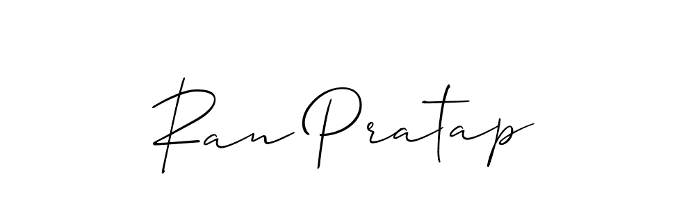 How to make Ran Pratap name signature. Use Allison_Script style for creating short signs online. This is the latest handwritten sign. Ran Pratap signature style 2 images and pictures png