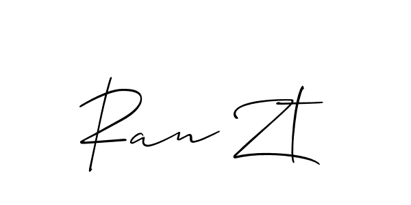 You should practise on your own different ways (Allison_Script) to write your name (Ran Zt) in signature. don't let someone else do it for you. Ran Zt signature style 2 images and pictures png