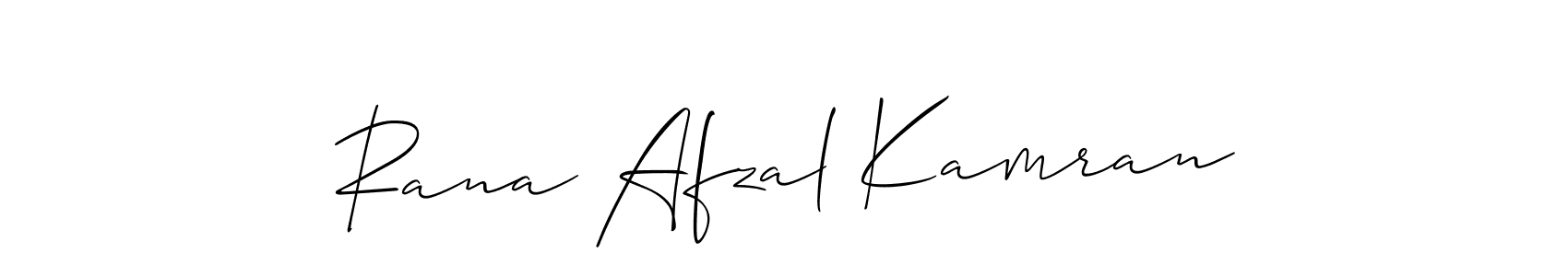 Also You can easily find your signature by using the search form. We will create Rana Afzal Kamran name handwritten signature images for you free of cost using Allison_Script sign style. Rana Afzal Kamran signature style 2 images and pictures png