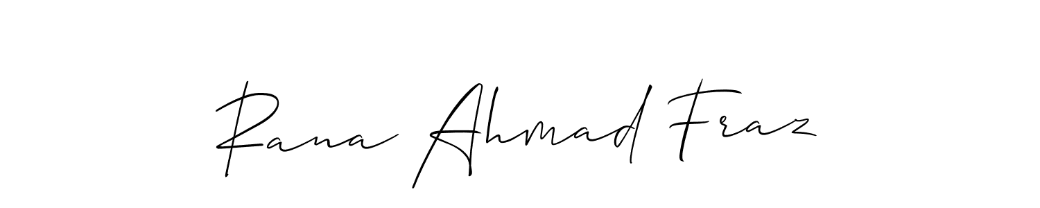 You can use this online signature creator to create a handwritten signature for the name Rana Ahmad Fraz. This is the best online autograph maker. Rana Ahmad Fraz signature style 2 images and pictures png