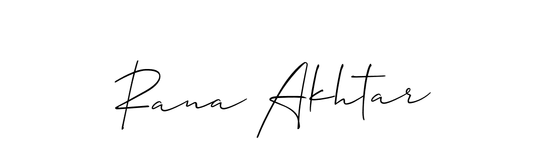 Design your own signature with our free online signature maker. With this signature software, you can create a handwritten (Allison_Script) signature for name Rana Akhtar. Rana Akhtar signature style 2 images and pictures png