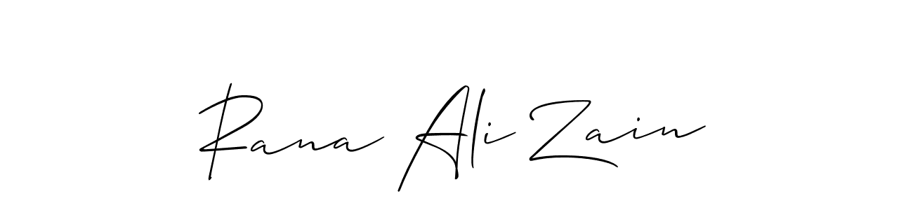 Also You can easily find your signature by using the search form. We will create Rana Ali Zain name handwritten signature images for you free of cost using Allison_Script sign style. Rana Ali Zain signature style 2 images and pictures png