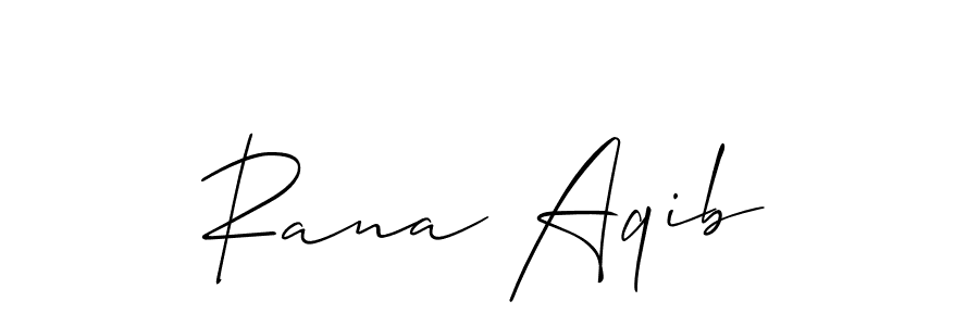 You should practise on your own different ways (Allison_Script) to write your name (Rana Aqib) in signature. don't let someone else do it for you. Rana Aqib signature style 2 images and pictures png