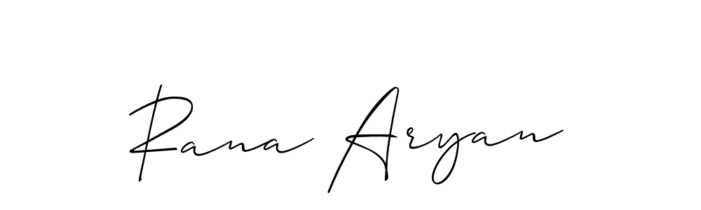 It looks lik you need a new signature style for name Rana Aryan. Design unique handwritten (Allison_Script) signature with our free signature maker in just a few clicks. Rana Aryan signature style 2 images and pictures png