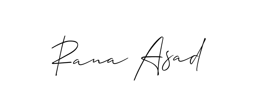 You should practise on your own different ways (Allison_Script) to write your name (Rana Asad) in signature. don't let someone else do it for you. Rana Asad signature style 2 images and pictures png