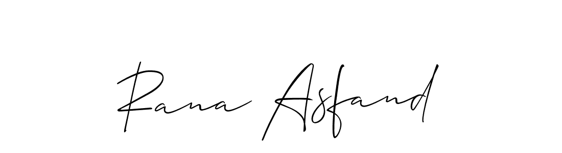 Make a short Rana Asfand signature style. Manage your documents anywhere anytime using Allison_Script. Create and add eSignatures, submit forms, share and send files easily. Rana Asfand signature style 2 images and pictures png