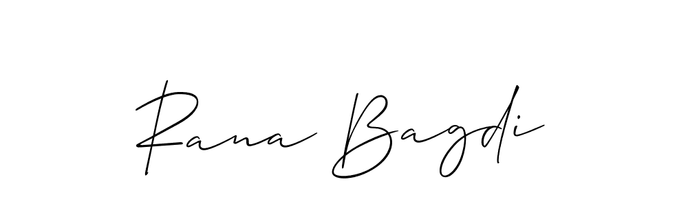 Similarly Allison_Script is the best handwritten signature design. Signature creator online .You can use it as an online autograph creator for name Rana Bagdi. Rana Bagdi signature style 2 images and pictures png