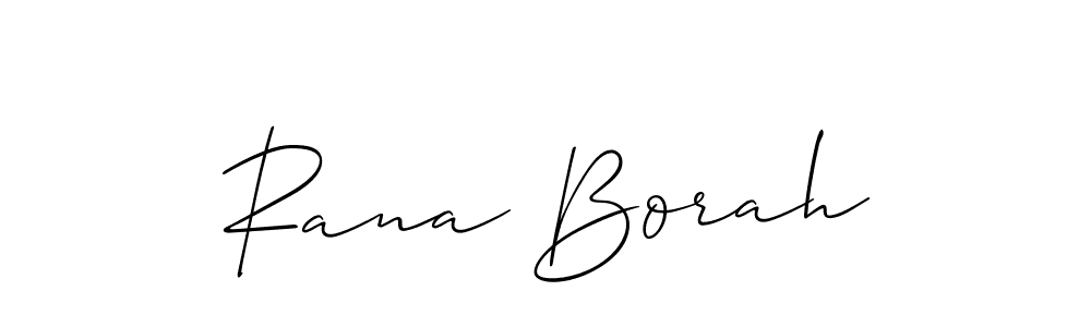 Allison_Script is a professional signature style that is perfect for those who want to add a touch of class to their signature. It is also a great choice for those who want to make their signature more unique. Get Rana Borah name to fancy signature for free. Rana Borah signature style 2 images and pictures png