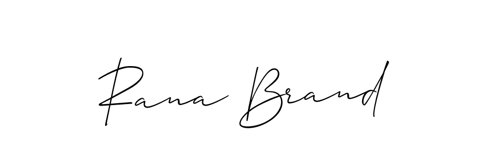 Create a beautiful signature design for name Rana Brand. With this signature (Allison_Script) fonts, you can make a handwritten signature for free. Rana Brand signature style 2 images and pictures png