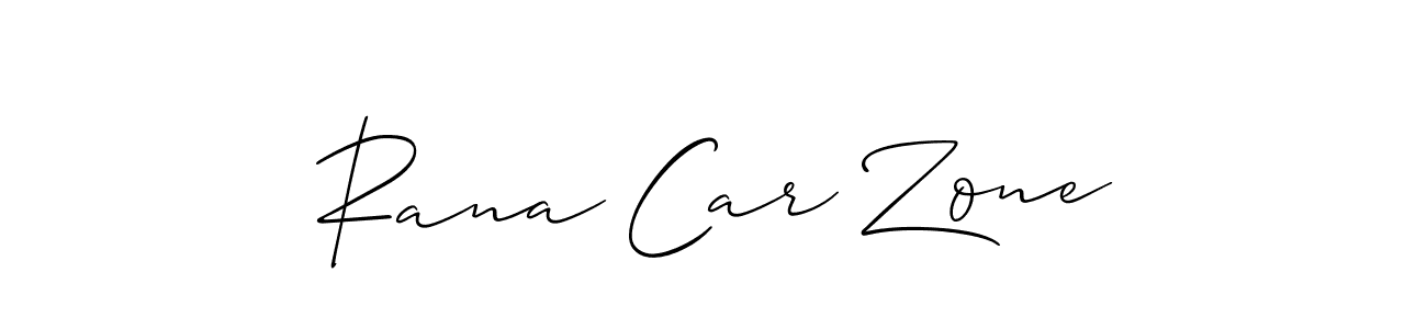 Design your own signature with our free online signature maker. With this signature software, you can create a handwritten (Allison_Script) signature for name Rana Car Zone. Rana Car Zone signature style 2 images and pictures png