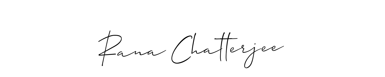 Rana Chatterjee stylish signature style. Best Handwritten Sign (Allison_Script) for my name. Handwritten Signature Collection Ideas for my name Rana Chatterjee. Rana Chatterjee signature style 2 images and pictures png