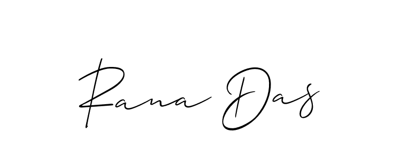 How to make Rana Das name signature. Use Allison_Script style for creating short signs online. This is the latest handwritten sign. Rana Das signature style 2 images and pictures png
