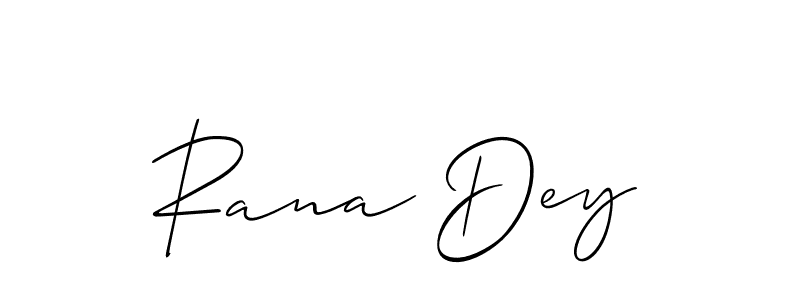 Allison_Script is a professional signature style that is perfect for those who want to add a touch of class to their signature. It is also a great choice for those who want to make their signature more unique. Get Rana Dey name to fancy signature for free. Rana Dey signature style 2 images and pictures png
