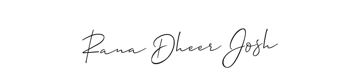 Best and Professional Signature Style for Rana Dheer Josh. Allison_Script Best Signature Style Collection. Rana Dheer Josh signature style 2 images and pictures png