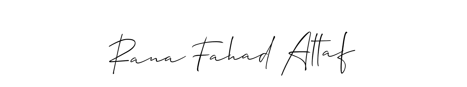 Use a signature maker to create a handwritten signature online. With this signature software, you can design (Allison_Script) your own signature for name Rana Fahad Altaf. Rana Fahad Altaf signature style 2 images and pictures png