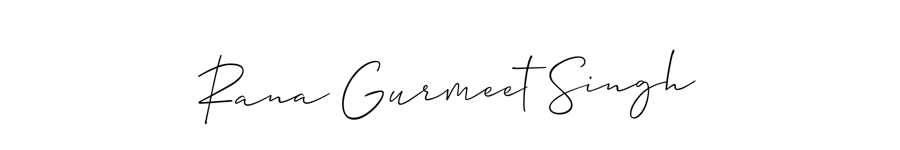 Make a beautiful signature design for name Rana Gurmeet Singh. Use this online signature maker to create a handwritten signature for free. Rana Gurmeet Singh signature style 2 images and pictures png