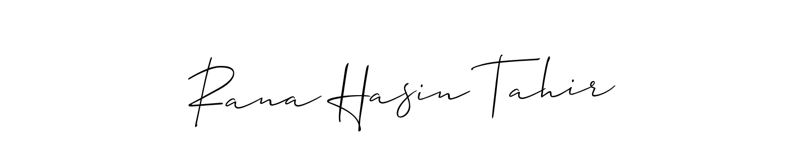 You can use this online signature creator to create a handwritten signature for the name Rana Hasin Tahir. This is the best online autograph maker. Rana Hasin Tahir signature style 2 images and pictures png