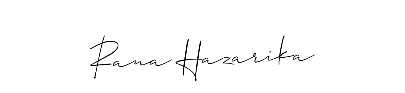 Rana Hazarika stylish signature style. Best Handwritten Sign (Allison_Script) for my name. Handwritten Signature Collection Ideas for my name Rana Hazarika. Rana Hazarika signature style 2 images and pictures png