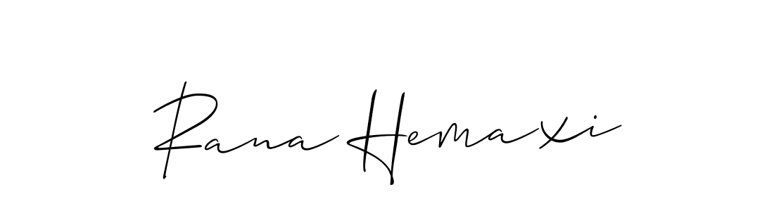 Rana Hemaxi stylish signature style. Best Handwritten Sign (Allison_Script) for my name. Handwritten Signature Collection Ideas for my name Rana Hemaxi. Rana Hemaxi signature style 2 images and pictures png