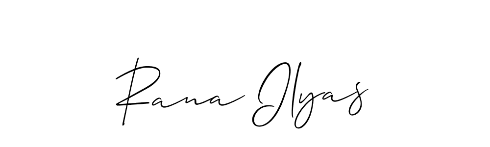 It looks lik you need a new signature style for name Rana Ilyas. Design unique handwritten (Allison_Script) signature with our free signature maker in just a few clicks. Rana Ilyas signature style 2 images and pictures png