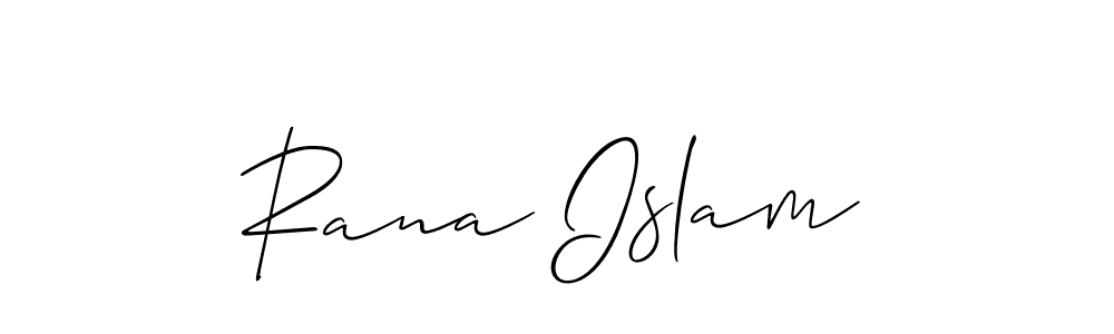 Also we have Rana Islam name is the best signature style. Create professional handwritten signature collection using Allison_Script autograph style. Rana Islam signature style 2 images and pictures png