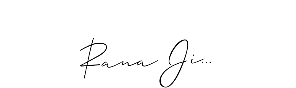 How to Draw Rana Ji... signature style? Allison_Script is a latest design signature styles for name Rana Ji.... Rana Ji... signature style 2 images and pictures png