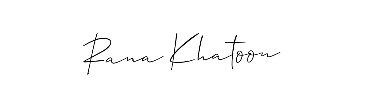 Also we have Rana Khatoon name is the best signature style. Create professional handwritten signature collection using Allison_Script autograph style. Rana Khatoon signature style 2 images and pictures png