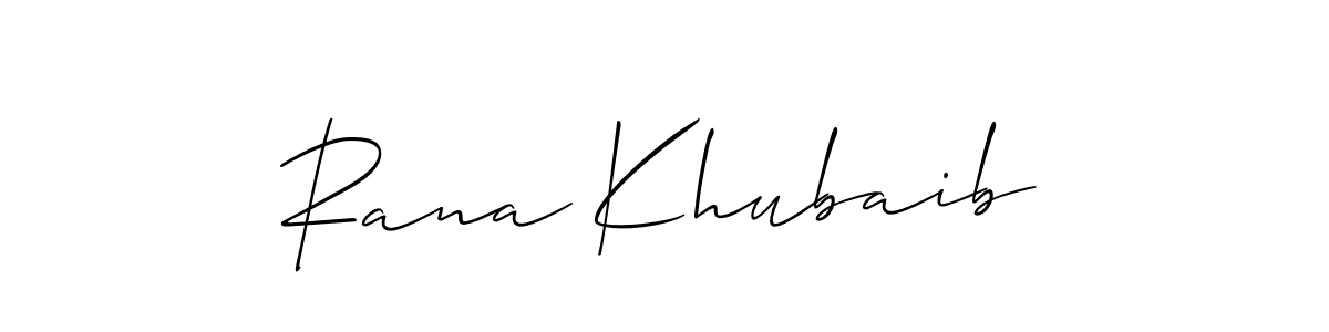 You can use this online signature creator to create a handwritten signature for the name Rana Khubaib. This is the best online autograph maker. Rana Khubaib signature style 2 images and pictures png