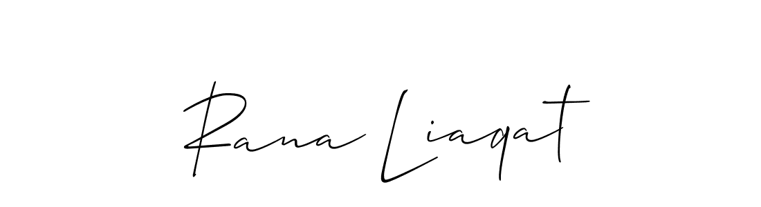 Best and Professional Signature Style for Rana Liaqat. Allison_Script Best Signature Style Collection. Rana Liaqat signature style 2 images and pictures png
