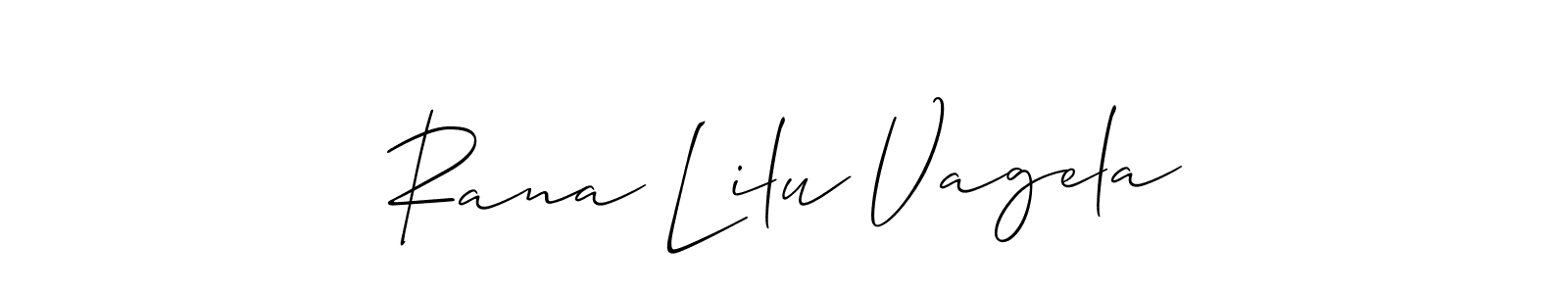 Here are the top 10 professional signature styles for the name Rana Lilu Vagela. These are the best autograph styles you can use for your name. Rana Lilu Vagela signature style 2 images and pictures png