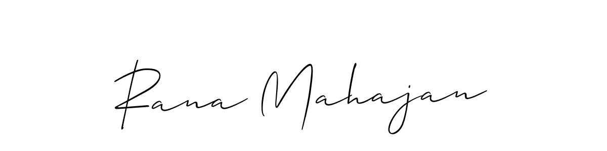 You should practise on your own different ways (Allison_Script) to write your name (Rana Mahajan) in signature. don't let someone else do it for you. Rana Mahajan signature style 2 images and pictures png