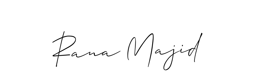 How to make Rana Majid signature? Allison_Script is a professional autograph style. Create handwritten signature for Rana Majid name. Rana Majid signature style 2 images and pictures png