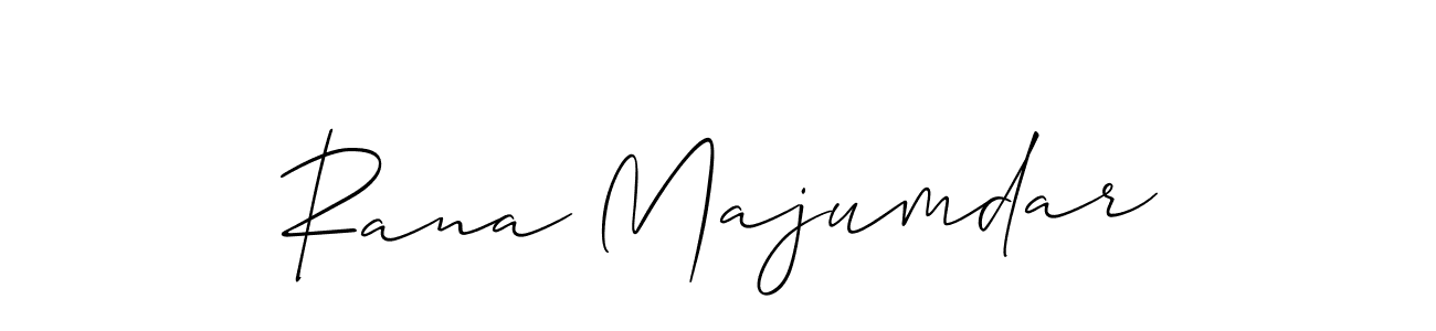 Also You can easily find your signature by using the search form. We will create Rana Majumdar name handwritten signature images for you free of cost using Allison_Script sign style. Rana Majumdar signature style 2 images and pictures png