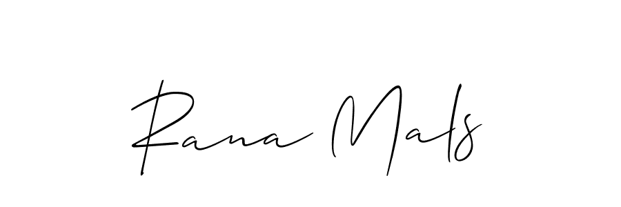 Allison_Script is a professional signature style that is perfect for those who want to add a touch of class to their signature. It is also a great choice for those who want to make their signature more unique. Get Rana Mals name to fancy signature for free. Rana Mals signature style 2 images and pictures png