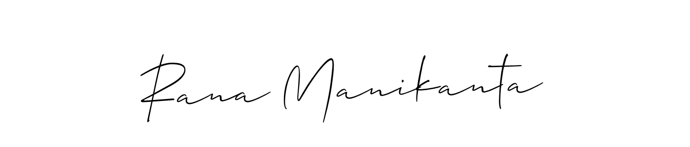 Rana Manikanta stylish signature style. Best Handwritten Sign (Allison_Script) for my name. Handwritten Signature Collection Ideas for my name Rana Manikanta. Rana Manikanta signature style 2 images and pictures png