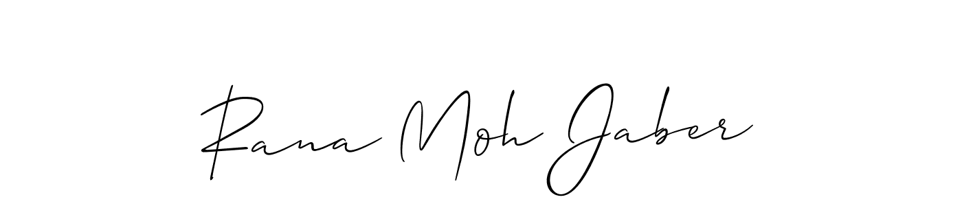 Design your own signature with our free online signature maker. With this signature software, you can create a handwritten (Allison_Script) signature for name Rana Moh Jaber. Rana Moh Jaber signature style 2 images and pictures png