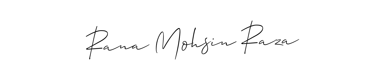This is the best signature style for the Rana Mohsin Raza name. Also you like these signature font (Allison_Script). Mix name signature. Rana Mohsin Raza signature style 2 images and pictures png