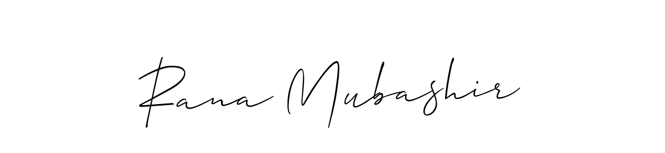 if you are searching for the best signature style for your name Rana Mubashir. so please give up your signature search. here we have designed multiple signature styles  using Allison_Script. Rana Mubashir signature style 2 images and pictures png