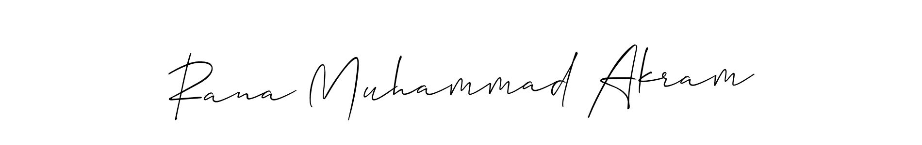 It looks lik you need a new signature style for name Rana Muhammad Akram. Design unique handwritten (Allison_Script) signature with our free signature maker in just a few clicks. Rana Muhammad Akram signature style 2 images and pictures png