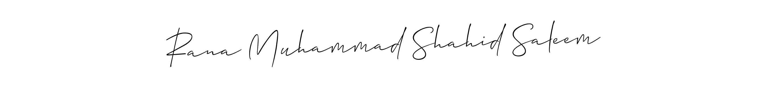 Also we have Rana Muhammad Shahid Saleem name is the best signature style. Create professional handwritten signature collection using Allison_Script autograph style. Rana Muhammad Shahid Saleem signature style 2 images and pictures png