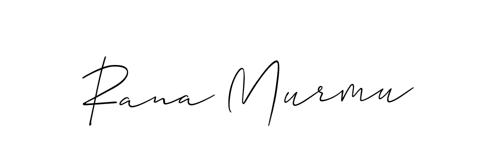 if you are searching for the best signature style for your name Rana Murmu. so please give up your signature search. here we have designed multiple signature styles  using Allison_Script. Rana Murmu signature style 2 images and pictures png