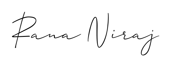 A stylish, flowing autograph style designed for name Rana Niraj using Allison_Script typography. Perfect for digital creative projects. Rana Niraj signature style 2 images and pictures png